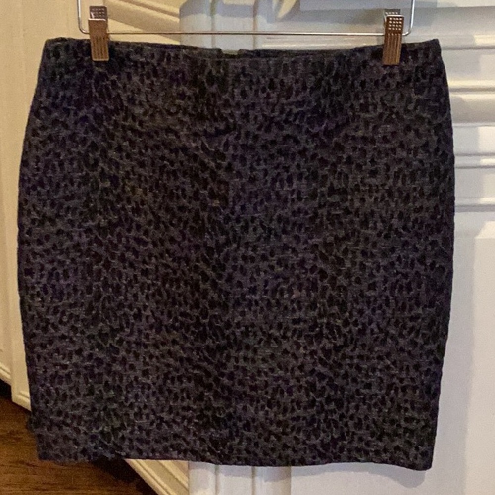 Animal Print Mini Skirt, size 4, with Back zip and Two Back Pockets